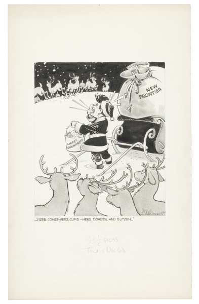 'Here Comet - Here Cupid - Here Donder and Blitzen!'