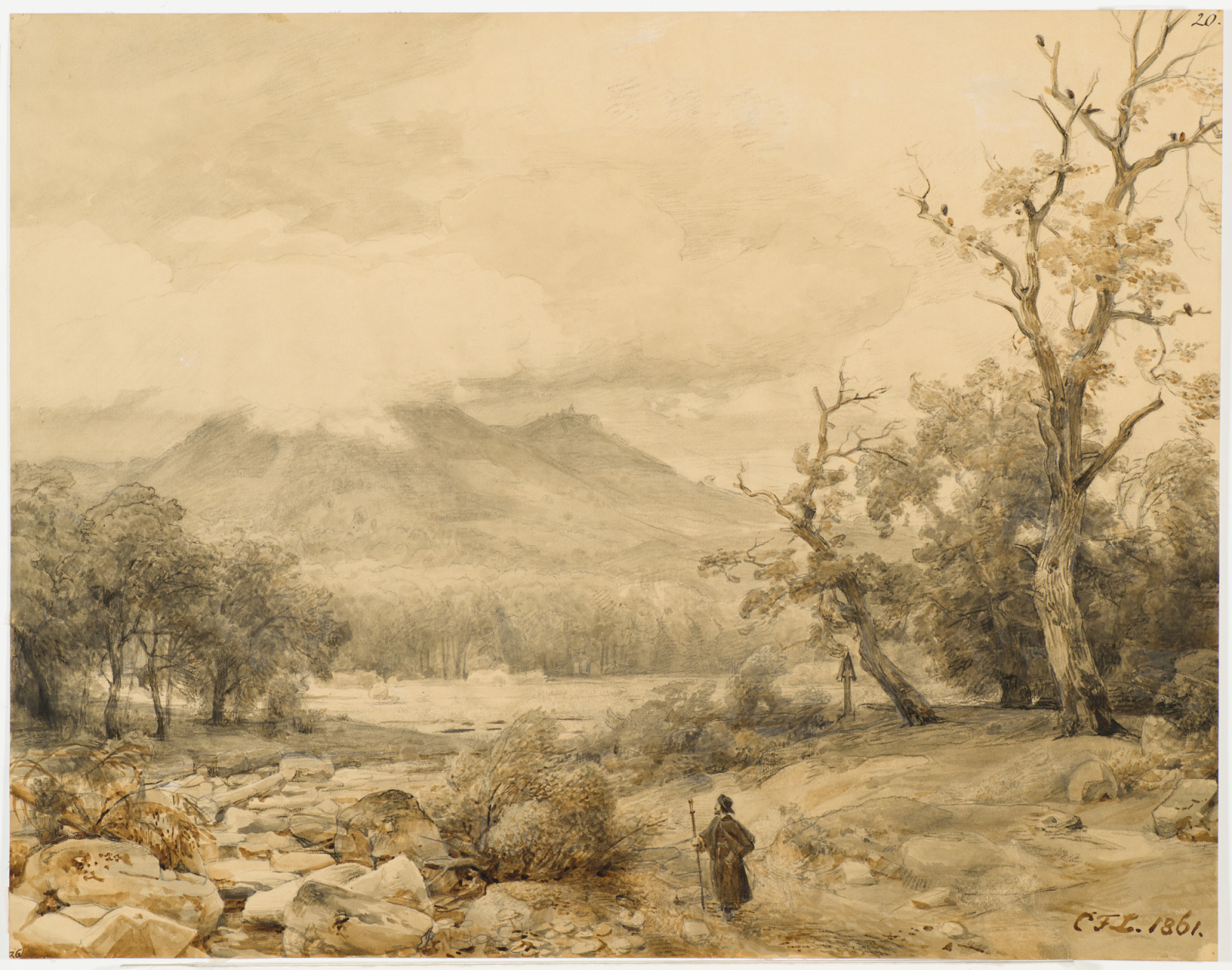 Threatening Storm, Carl Friedrich Lessing (German, b.1808, d.1880 ...