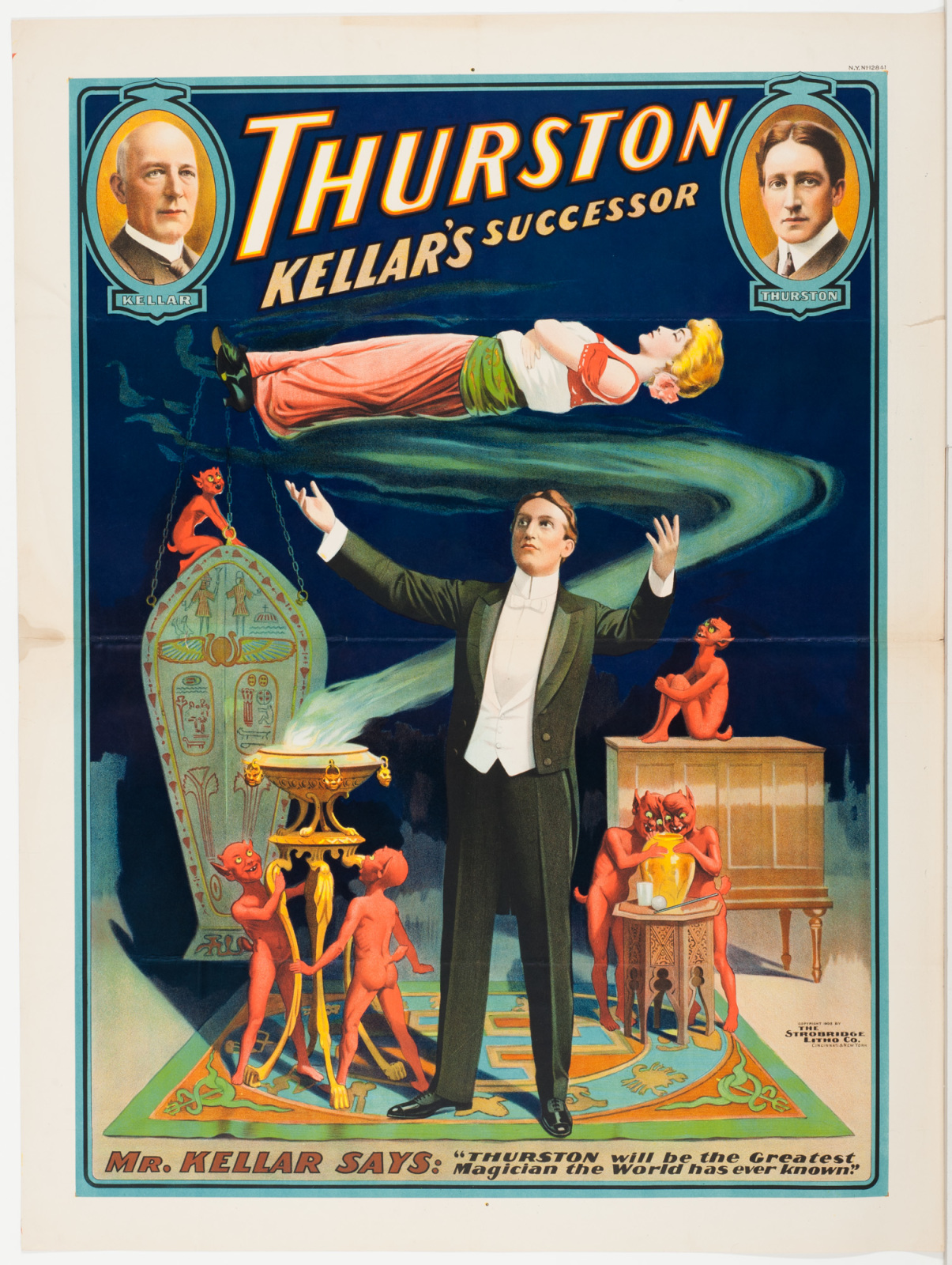 Thurston Kellar's Successor, Strobridge Lithographing Company (American ...