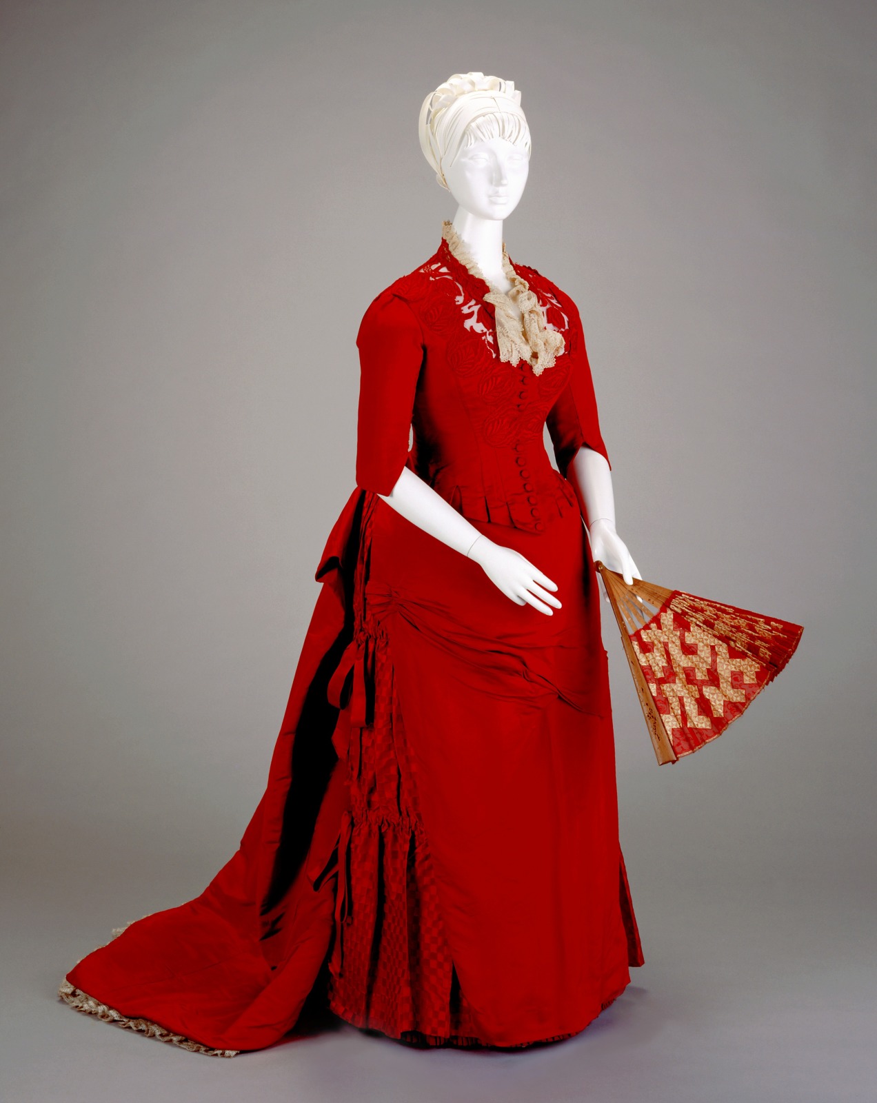Reception Dress: Bodice, Chemisette and Skirt