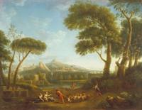 Landscape with Arcadian Figures and Imaginary Classical Buildings