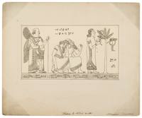 Self Portrait as a Winged Figure oon an Assyrian Bas Relief (Plate C) for "The Lady and the Flea"