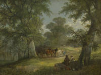 Landscape with Woodcutter and Timber Wagon