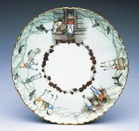 Plate: Filling the Kiln at Rookwood