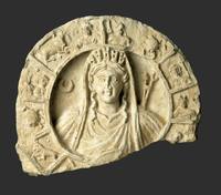 Zodiac Roundel with Bust of the Goddess Tyche