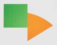 Green Panel with Orange Curve