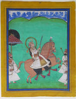 Equestrian Potrait of Maharana Shabhu Singh on his wedding day