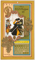 Calendar Card / February 1923 H & S Pogue Co.