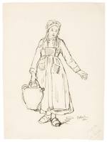 Study of a Young Girl Carrying a Jug