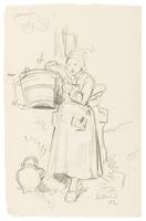 Study of a Girl with Pail and Jug