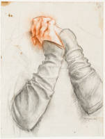 Study of Clasped Hands for "Mother of Sorrows" (Mater Dolorosa)